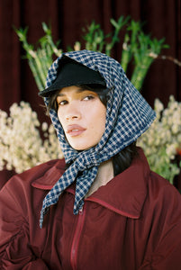 A Bronze Age Celeste Scarf - Ready to ship-Hair-Carter Plaid-abronzeage.com