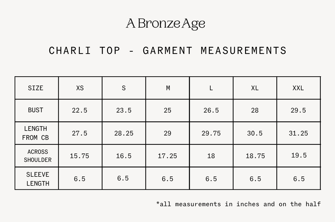 Fit and measurements