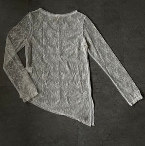 A Bronze Age Chelsea Top, Stretch Lace Long Sleeve Top | Made in Canada-Tops-Dove Lace-XS-abronzeage.com