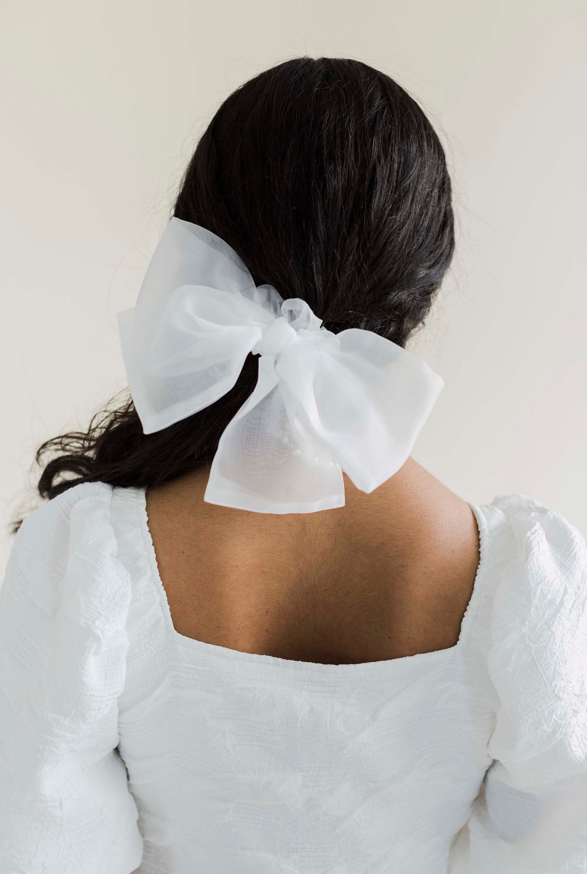 A Bronze Age Chubby Hair Bow Scrunchie, Canada-Hair-abronzeage.com