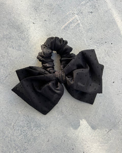 A Bronze Age Chubby Hair Bow Scrunchie, Canada-Hair-Maya Polkadot-abronzeage.com