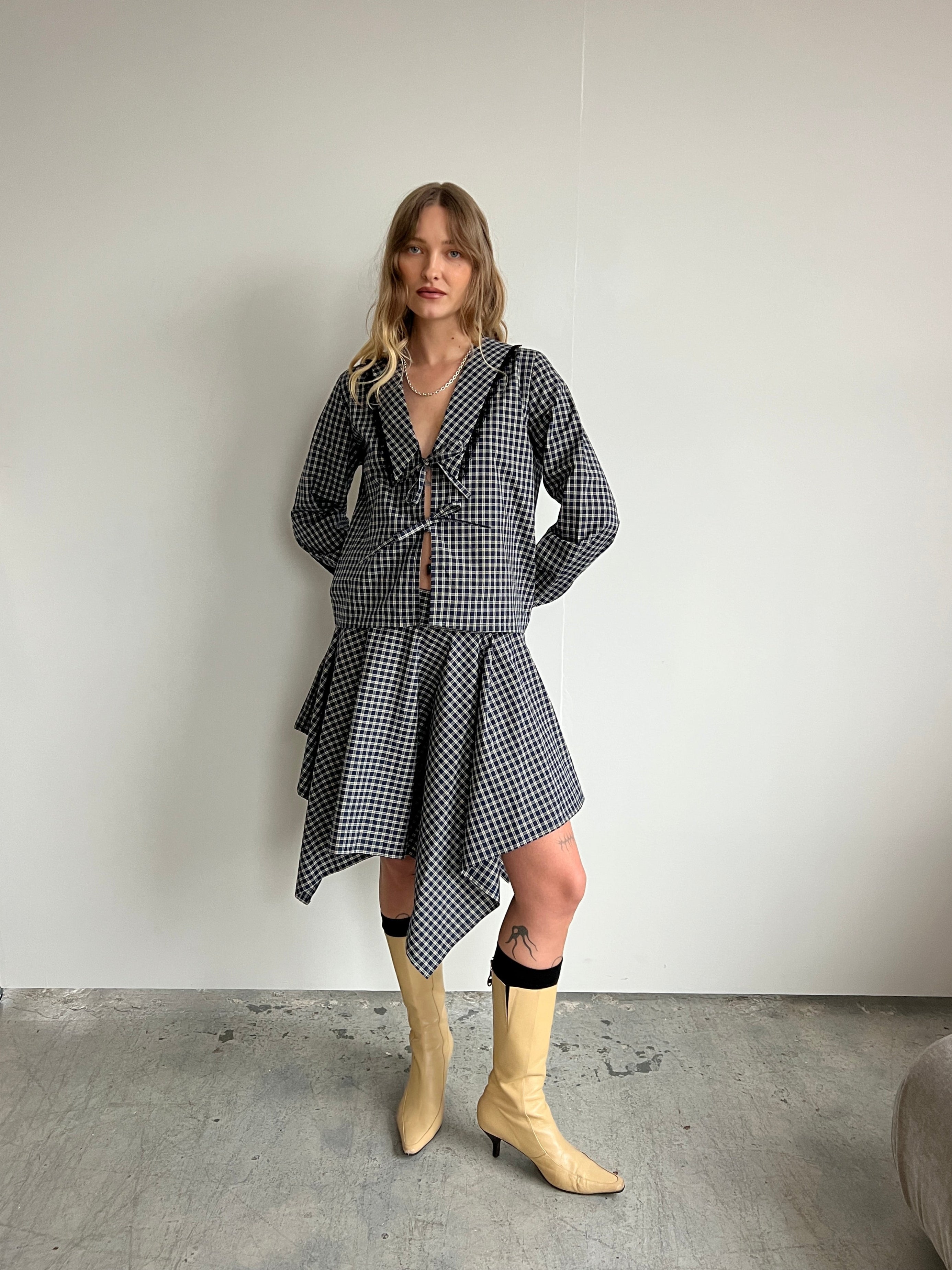 -Skirts-Carter Plaid-XS-abronzeage.com