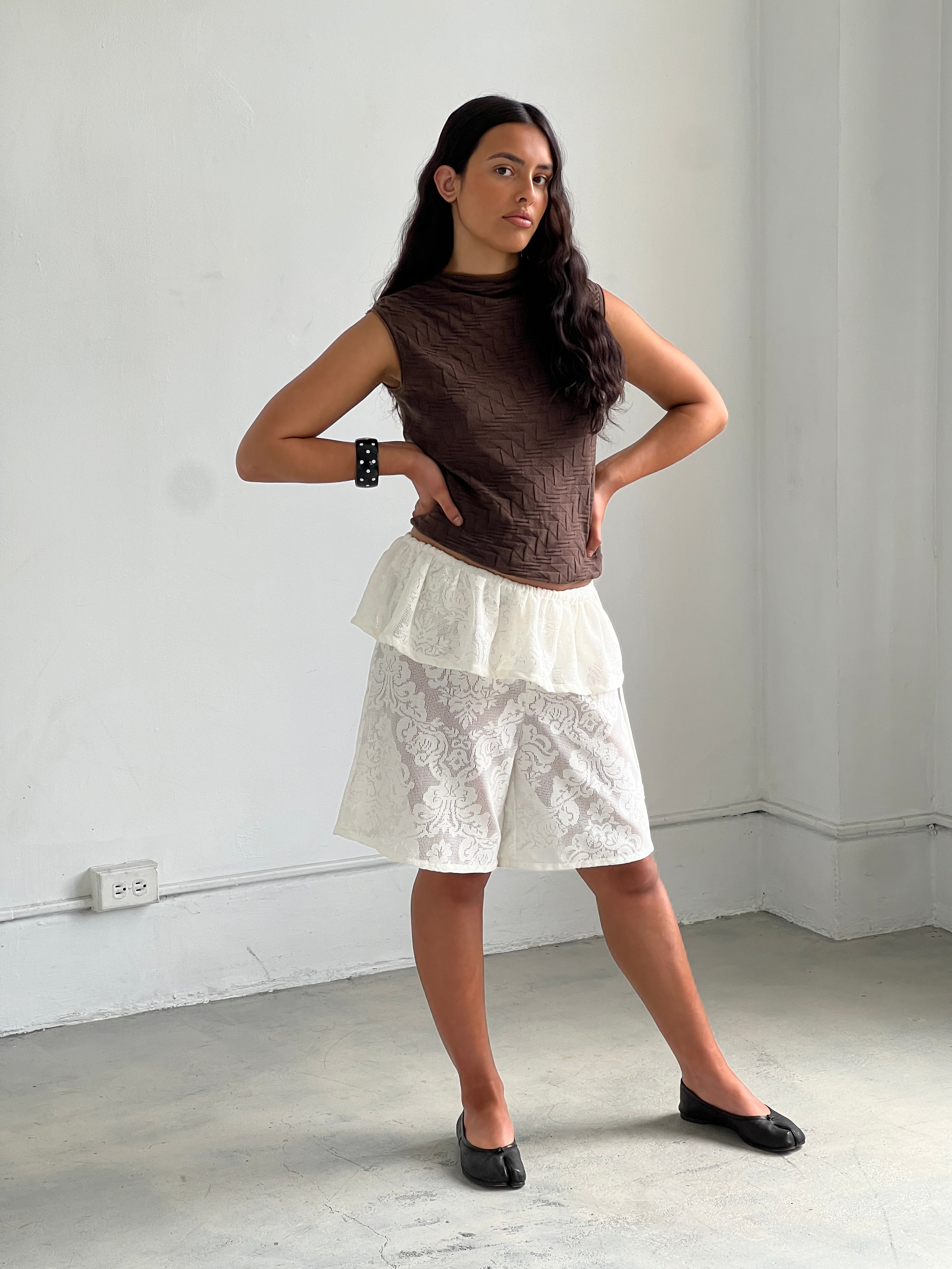 A Bronze Age, Cora Mid-Rise Fit Shorts | Made in Canada-Shorts-abronzeage.com