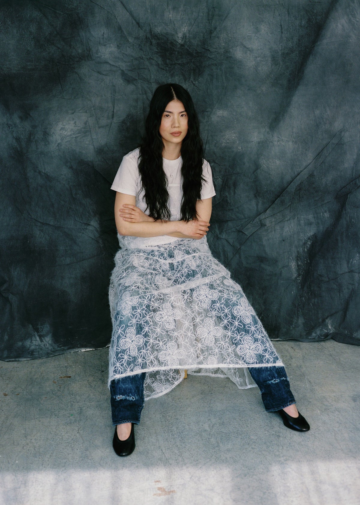 Corinne Dress | Drop Waist Dress, Made in Canada | A Bronze Age-Dresses-Frost Floral-XS-abronzeage.com