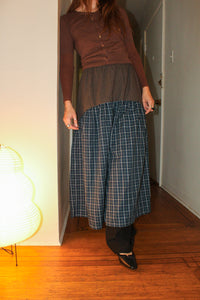 A Bronze Age Field Skirt Deadstock | Elastic Waist with Pockets | Handcrafted in Vancouver Canada-Skirts-abronzeage.com