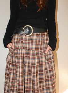 A Bronze Age Field Skirt Deadstock | Elastic Waist with Pockets | Handcrafted in Vancouver Canada-Skirts-abronzeage.com