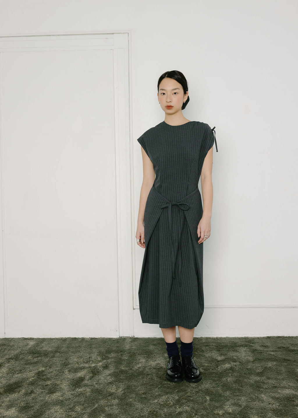 -Dresses-Ash Pinstripe-XS-abronzeage.com