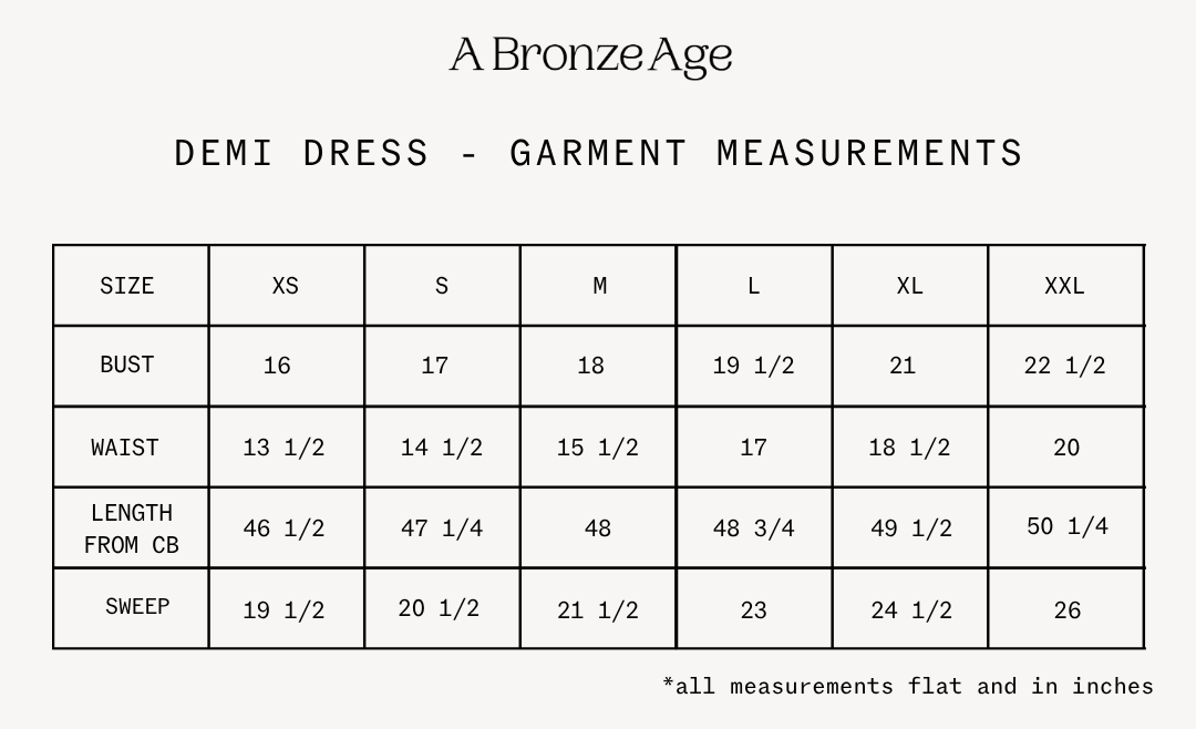 Fit and measurements