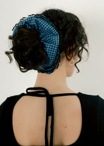 A Bronze Age Doily Scrunchie, Classic Oversized Scrunchie | Made in Canada -Hair-Lou Gingham-OS-abronzeage.com
