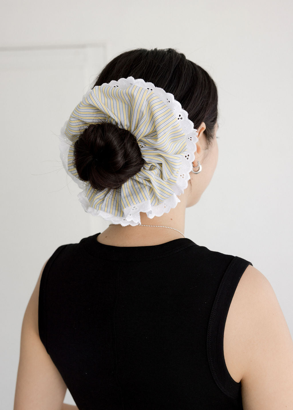 A Bronze Age Doily Scrunchie, Classic Oversized Scrunchie | Made in Canada -Hair-Marigold-OS-abronzeage.com