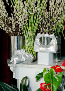 A Bronze Age The Dumpling Bag, Satin Mini Evening or Makeup Bag | Made in Canada-Handbags-abronzeage.com