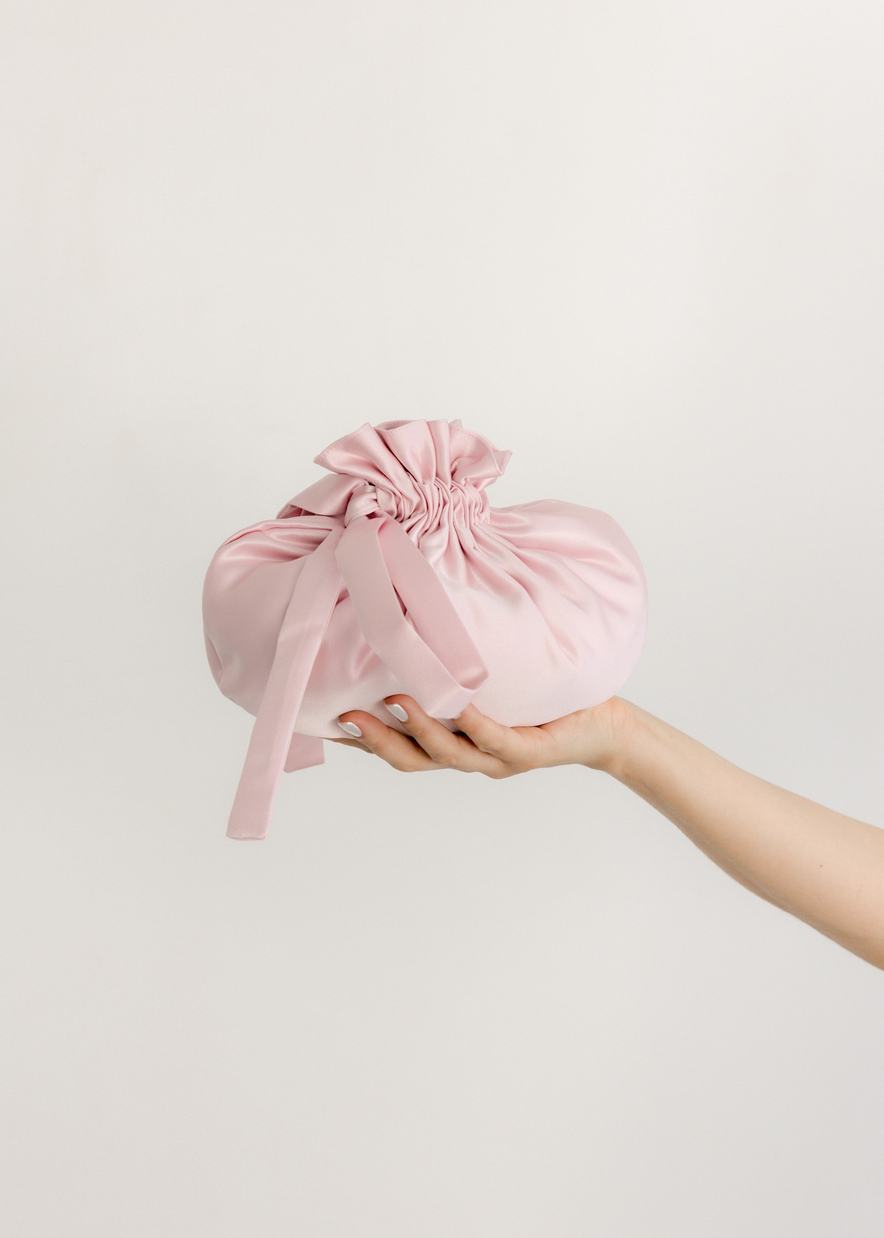 A Bronze Age The Dumpling Bag, Satin Mini Evening or Makeup Bag, Canada-Handbags-Powder-abronzeage.com