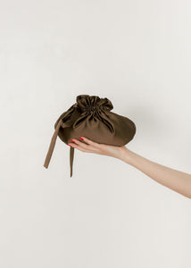A Bronze Age The Dumpling Bag, Satin Mini Evening or Makeup Bag, Canada-Handbags-abronzeage.com