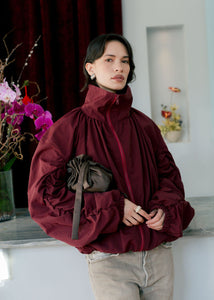 A Bronze Age The Dumpling Bag, Satin Mini Evening or Makeup Bag, Canada-Handbags-abronzeage.com