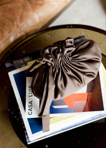 A Bronze Age The Dumpling Bag, Satin Mini Evening or Makeup Bag | Made in Canada-Handbags-abronzeage.com