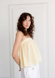 A Bronze Age Essie Tank, Relaxed Fit Tank | Made in Canada-Tops-Daffodil-XS-abronzeage.com