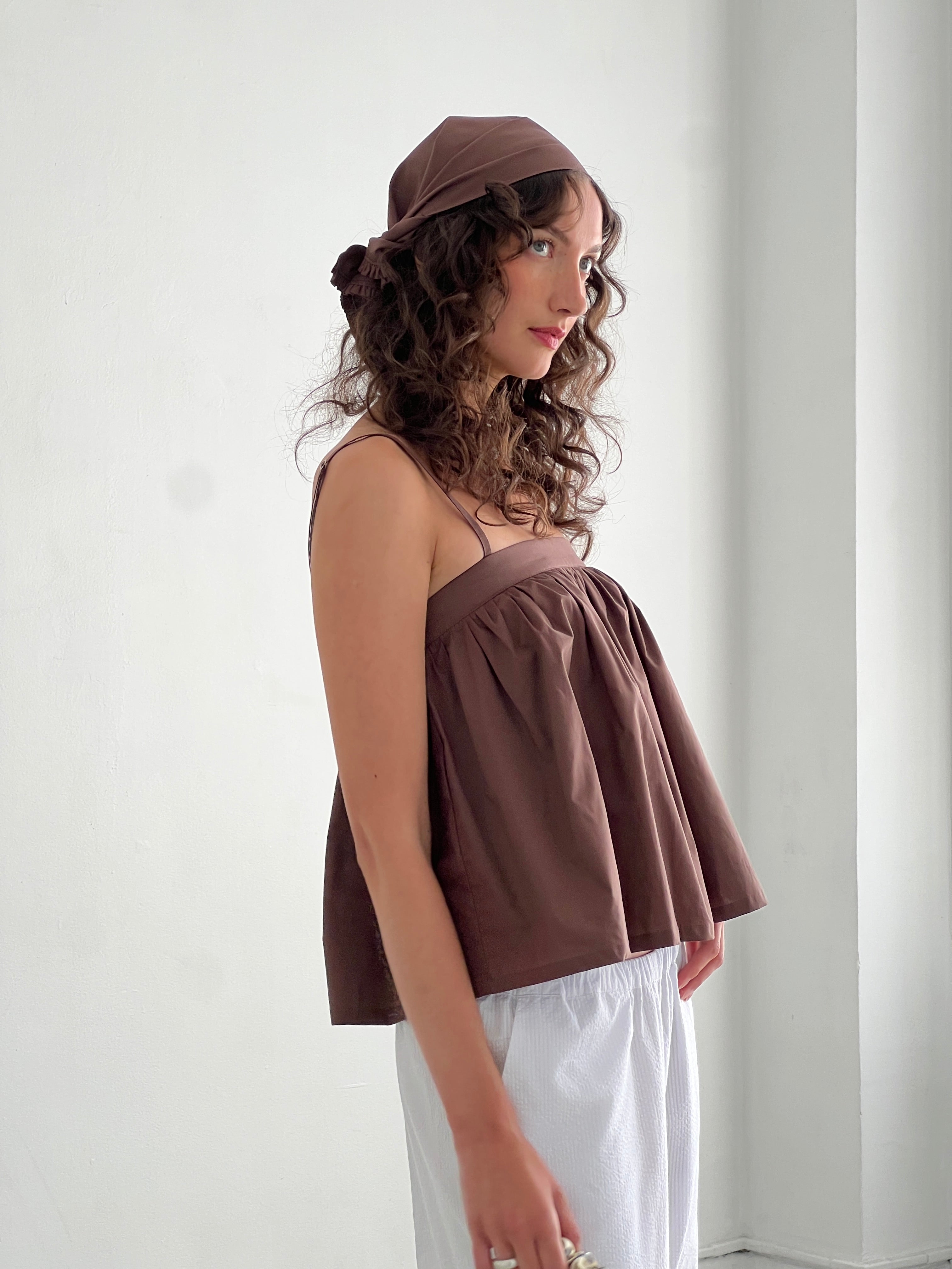 A Bronze Age Essie Tank, Relaxed Fit Babydoll Tank | Made in Canada-Tops-abronzeage.com