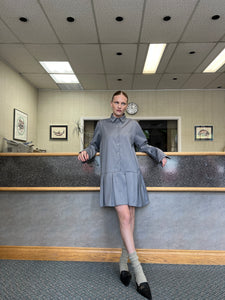 A Bronze Age Faye Dress - Button-Up Dropped Waist Dress - Handcrafted in Vancouver, Canada-Dresses-abronzeage.com