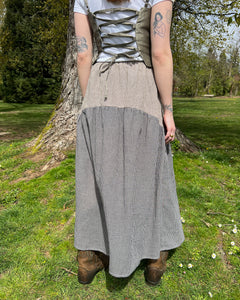 A Bronze Age Field Skirt Deadstock | Elastic Waist with Pockets | Handcrafted in Vancouver Canada-Skirts-abronzeage.com