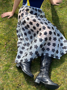 A Bronze Age Deadstock Field Skirt, Elastic Waist with Pockets | Handcrafted in Vancouver Canada-Skirts-abronzeage.com