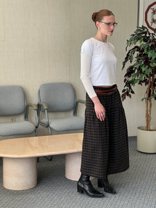 A Bronze Age Field Skirt, Midi Skirt Elastic Waist, Canada-Skirts-abronzeage.com