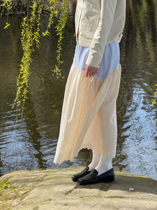 A Bronze Age Deadstock Field Skirt, Elastic Waist with Pockets | Handcrafted in Vancouver Canada-Skirts-Farmer's Market-XS-abronzeage.com
