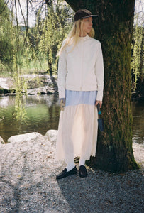 A Bronze Age Deadstock Field Skirt, Elastic Waist with Pockets | Handcrafted in Vancouver Canada-Skirts-abronzeage.com