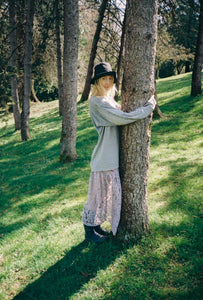 A Bronze Age Deadstock Field Skirt, Elastic Waist with Pockets | Handcrafted in Vancouver Canada-Skirts-abronzeage.com