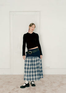 A Bronze Age Field Skirt, Midi Skirt Elastic Waist, Canada-Skirts-abronzeage.com