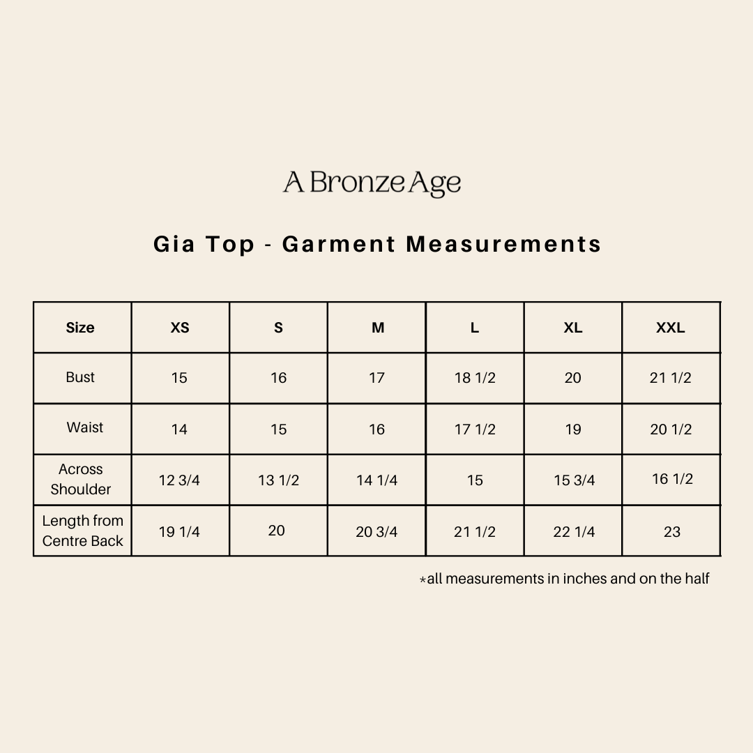 Fit and measurements