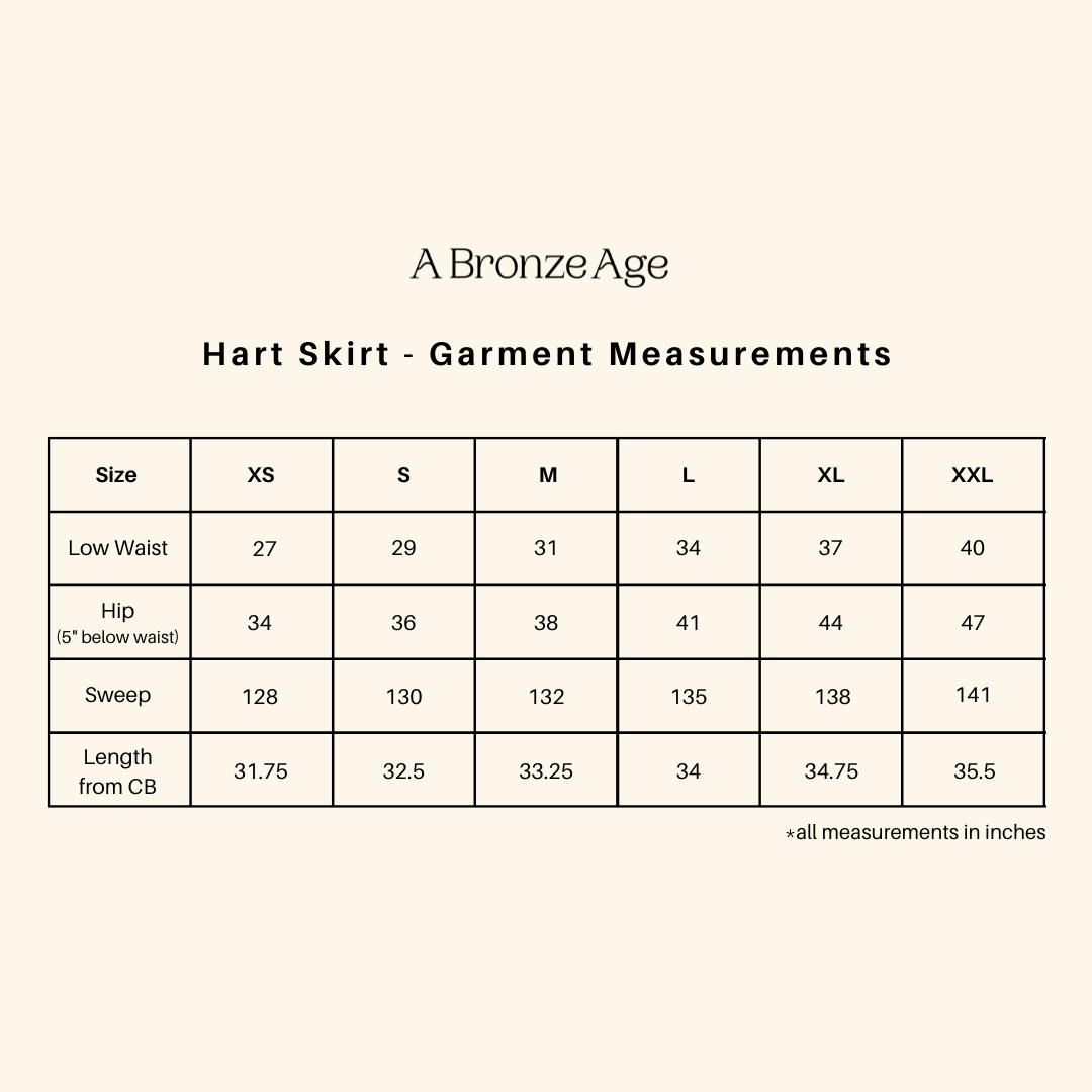 A Bronze Age Hart Skirt, Midi Balloon Mid-Rise Cotton Skirt | Handcrafted in Vancouver Canada-Skirts-abronzeage.com