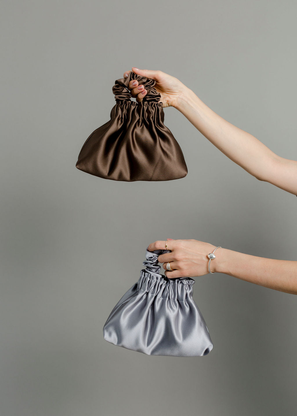 A Bronze Age Halo Mini Satin Bag, Scrunchie Evening Purse, Canada