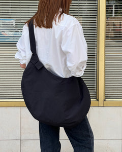 A Bronze Age Maxine Crossbody Bag, Large Shoulder Strap Tote, Canada-Handbags-Black Nylon-abronzeage.com