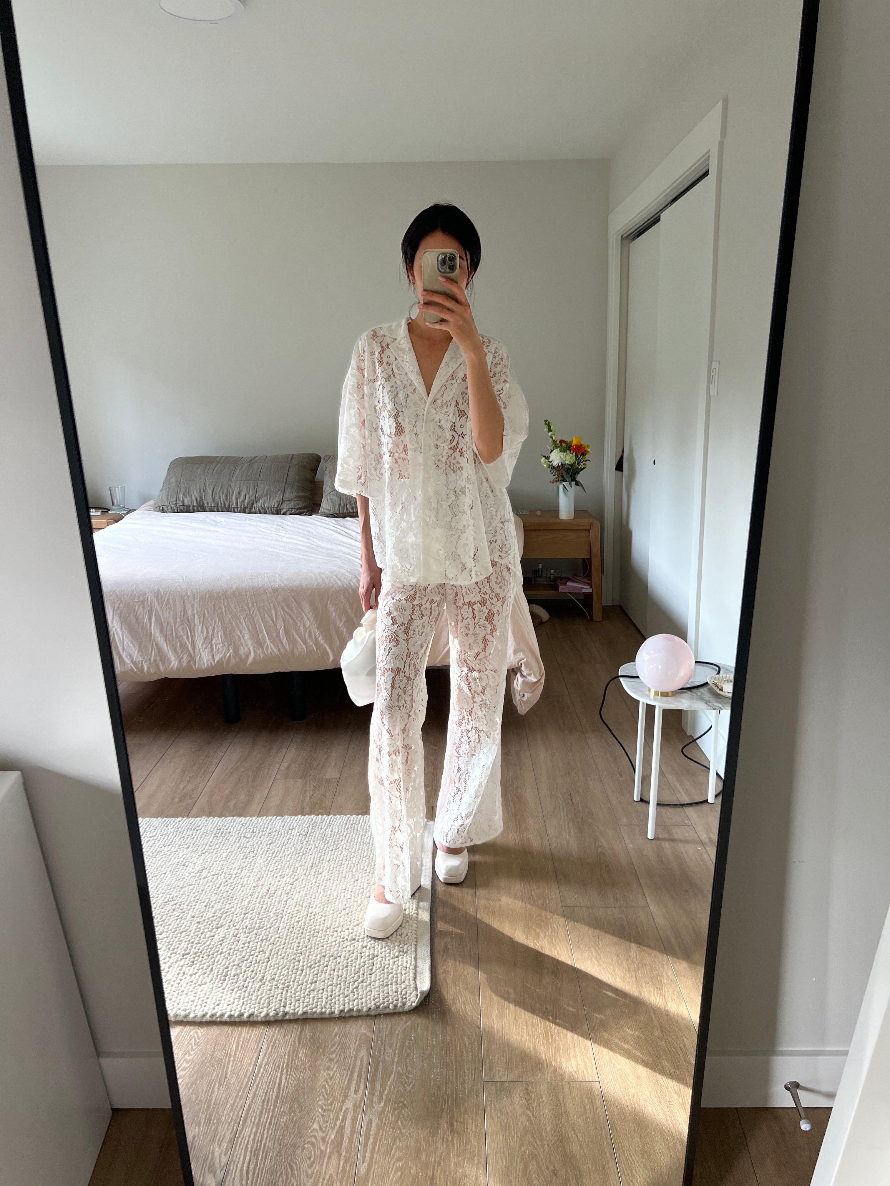 A Bronze Age Lace Lily Pant, Slim Flared Pant, Canada-Pants-abronzeage.com