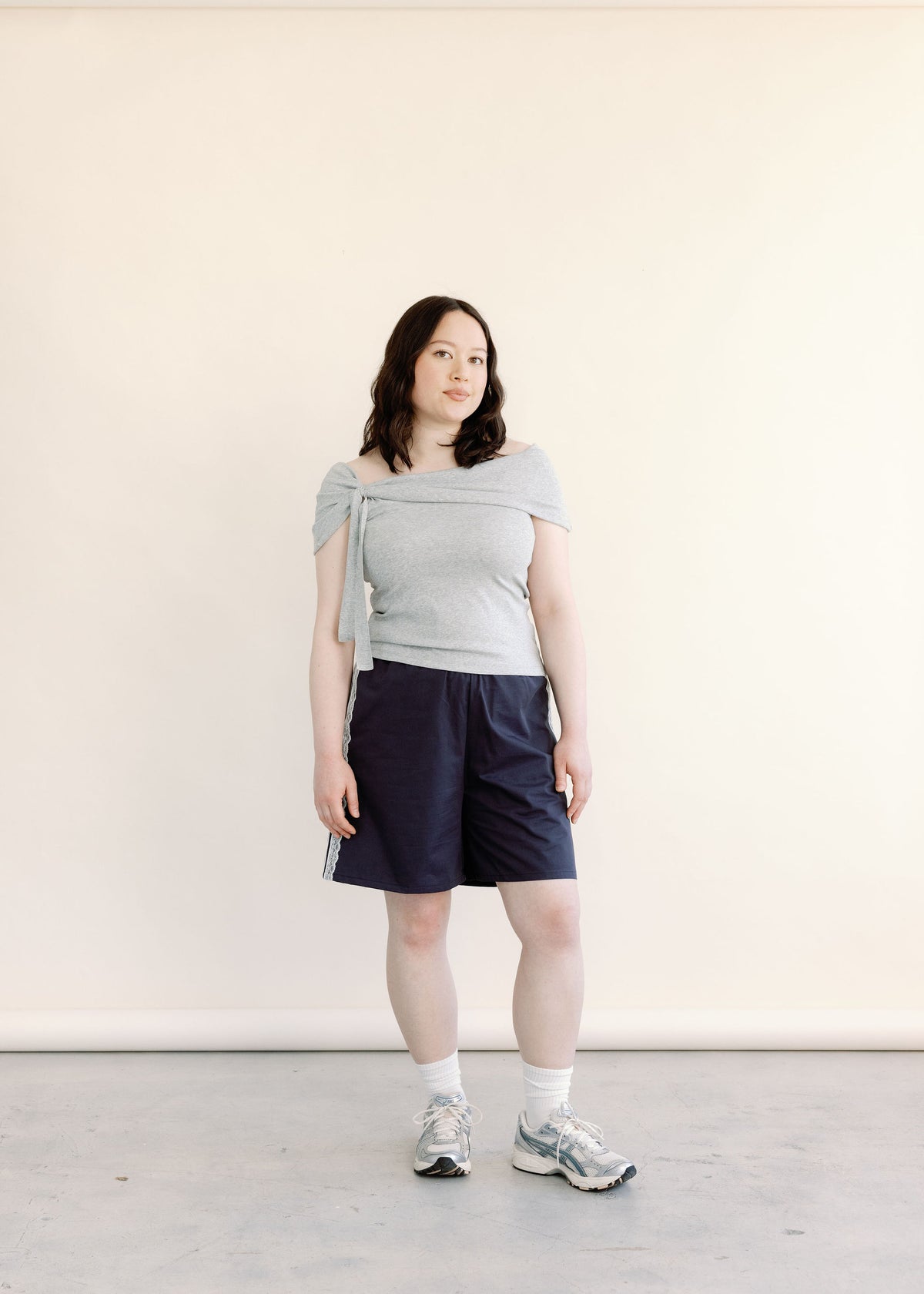 Celine Off-the-Shoulder Removable Tie Top | Made in Canada-Tops-abronzeage.com