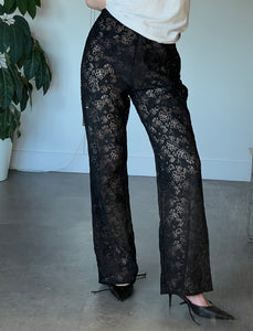 A Bronze Age Lace Lily Pant, Slim Flared Pant, Canada-Pants-abronzeage.com