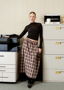 A Bronze Age Jayne Skirt, Classic A-Line Skirt with Pockets | Made in Canada-Skirts-Nerd Plaid-XS-abronzeage.com