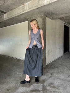 A Bronze Age Jayne Skirt, Classic A-Line Skirt with Pockets | Handcrafted in Vancouver Canada-Skirts-abronzeage.com