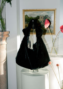 A Bronze Age, Joan Tote Bag | Made in Canada-Handbags-Black Velvet-abronzeage.com