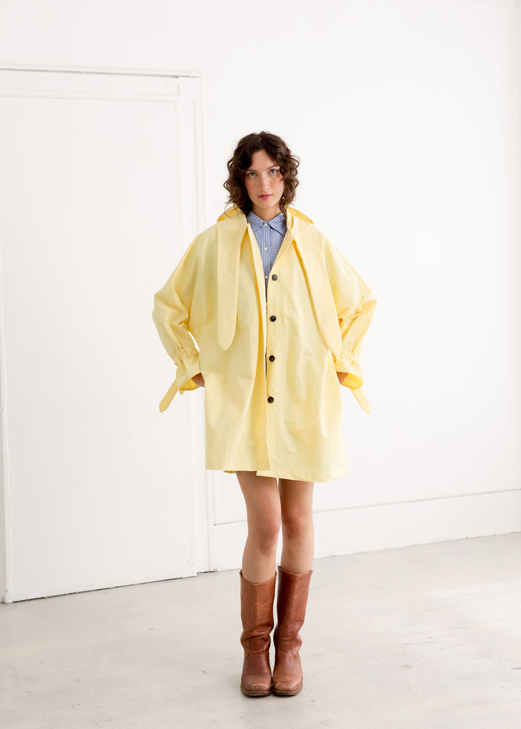 A Bronze Age Judy Rain Jacket, Oversized Hooded Raincoat, Canada-Jackets and Vests-abronzeage.com