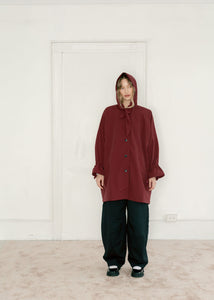 A Bronze Age Judy Rain Jacket, Oversized Hooded Raincoat, Canada-Jackets and Vests-Marrakesh Nylon-1-abronzeage.com