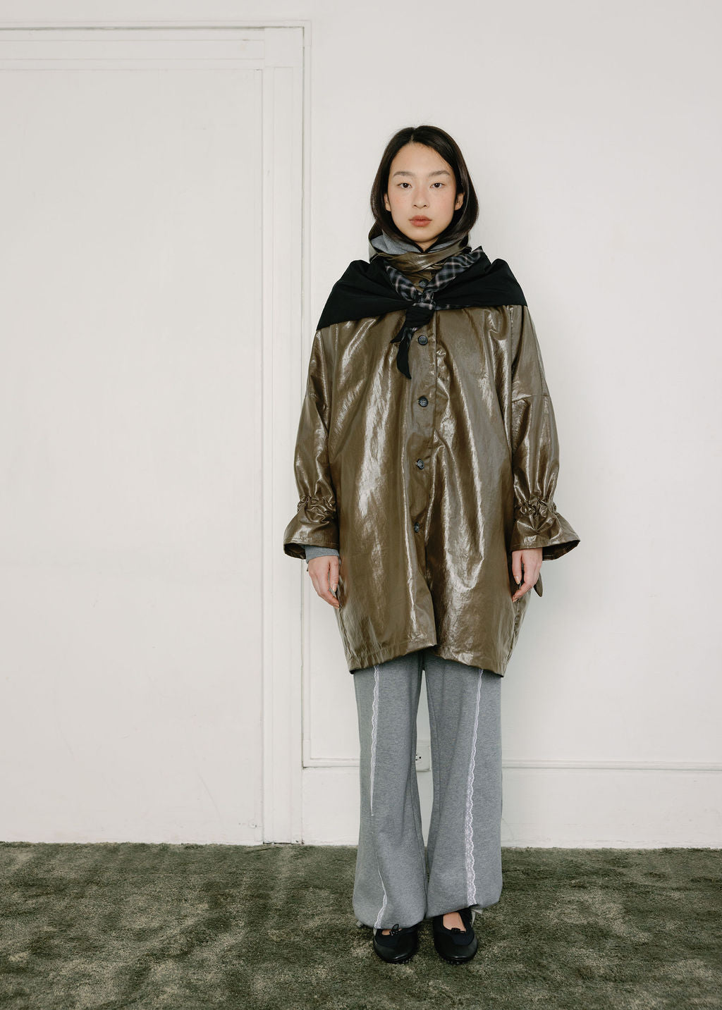 A Bronze Age Judy Rain Jacket, Oversized Hooded Raincoat, Canada-Jackets and Vests-abronzeage.com