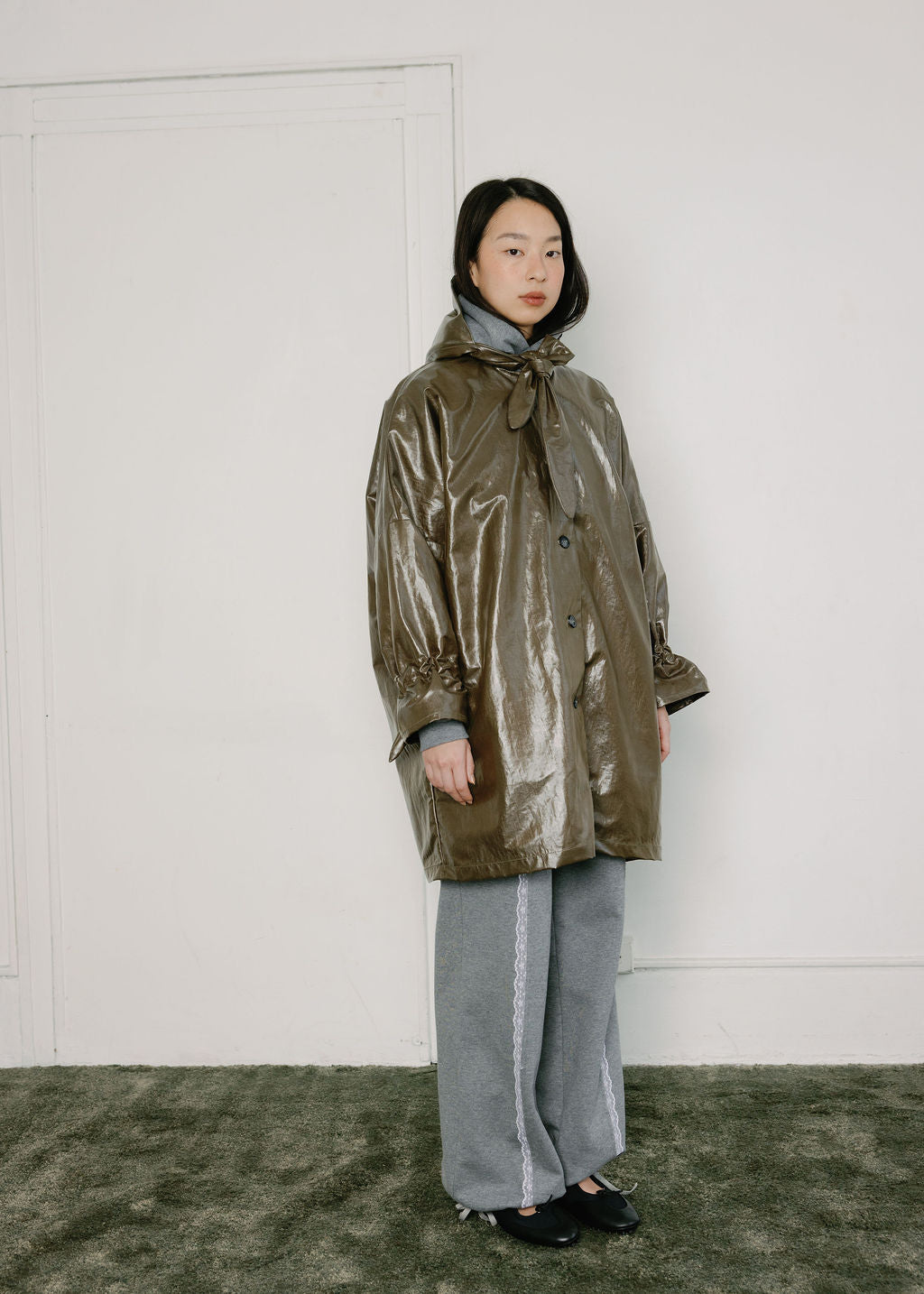 A Bronze Age Judy Rain Jacket, Oversized Hooded Raincoat, Canada-Jackets and Vests-abronzeage.com