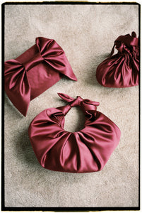 A Bronze Age Kiku Satin Croissant Bag, Evening Bag, Canada-Handbags-abronzeage.com
