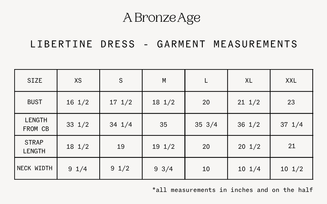 Fit and measurements