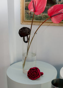 A Bronze Age Libra Rosette Scrunchie, Silk Hair Accessory | Made in Canada-Hair-abronzeage.com