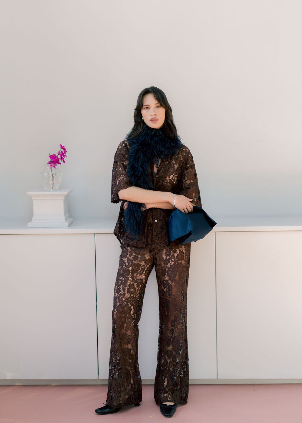 A Bronze Age Lace Lily Pant, Slim Flared Pant, Canada-Pants-abronzeage.com