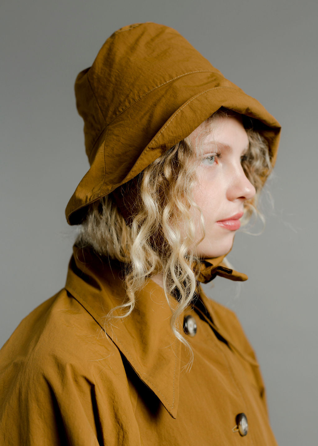 A Bronze Age Milo Bucket Rain Hat, Water Resistant | Made in Canada-Hat-Tobacco Nylon-SML/MED-abronzeage.com