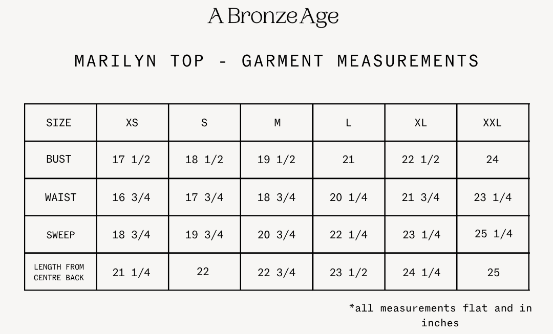 Fit and measurements