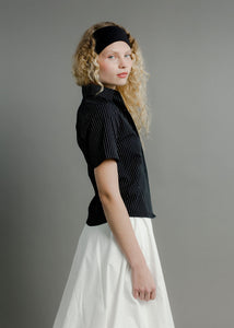 A Bronze Age Mary Top, Fitted Button-Up Blouse | Handcrafted in Vancouver Canada-Tops-abronzeage.com